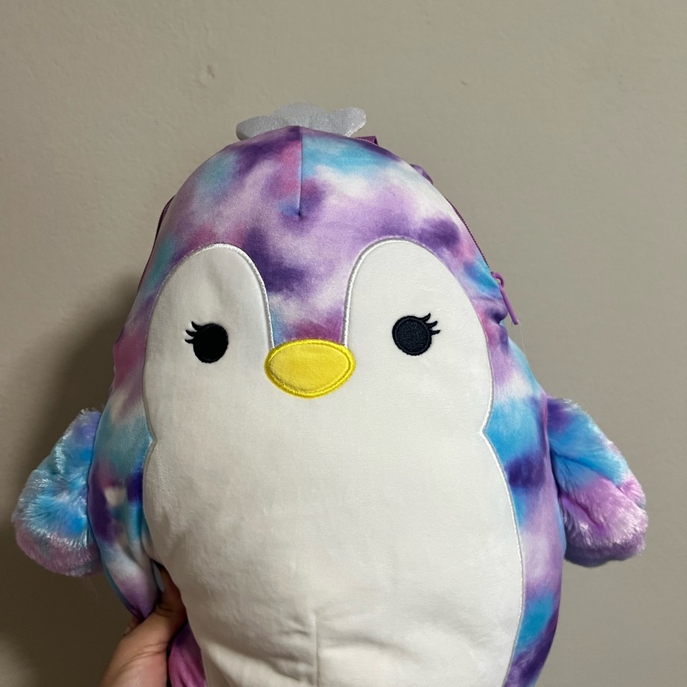 Squishmallows Tie-Dye Penguin Kids Bag